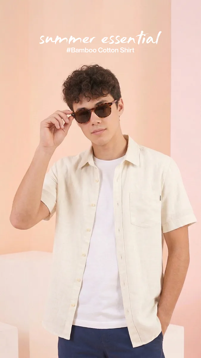 Bamboo Cotton Half Sleeve Shirt