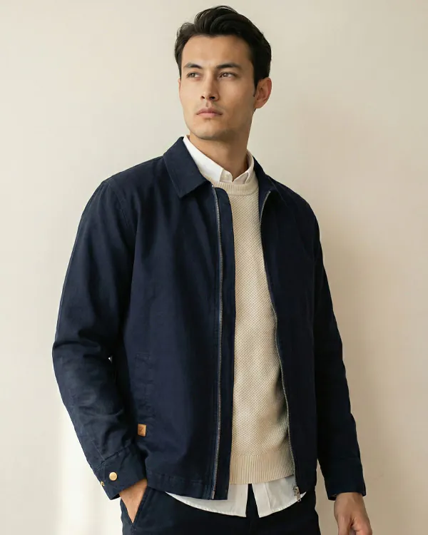 Men's Regular Fit Bomber Travel Jackets