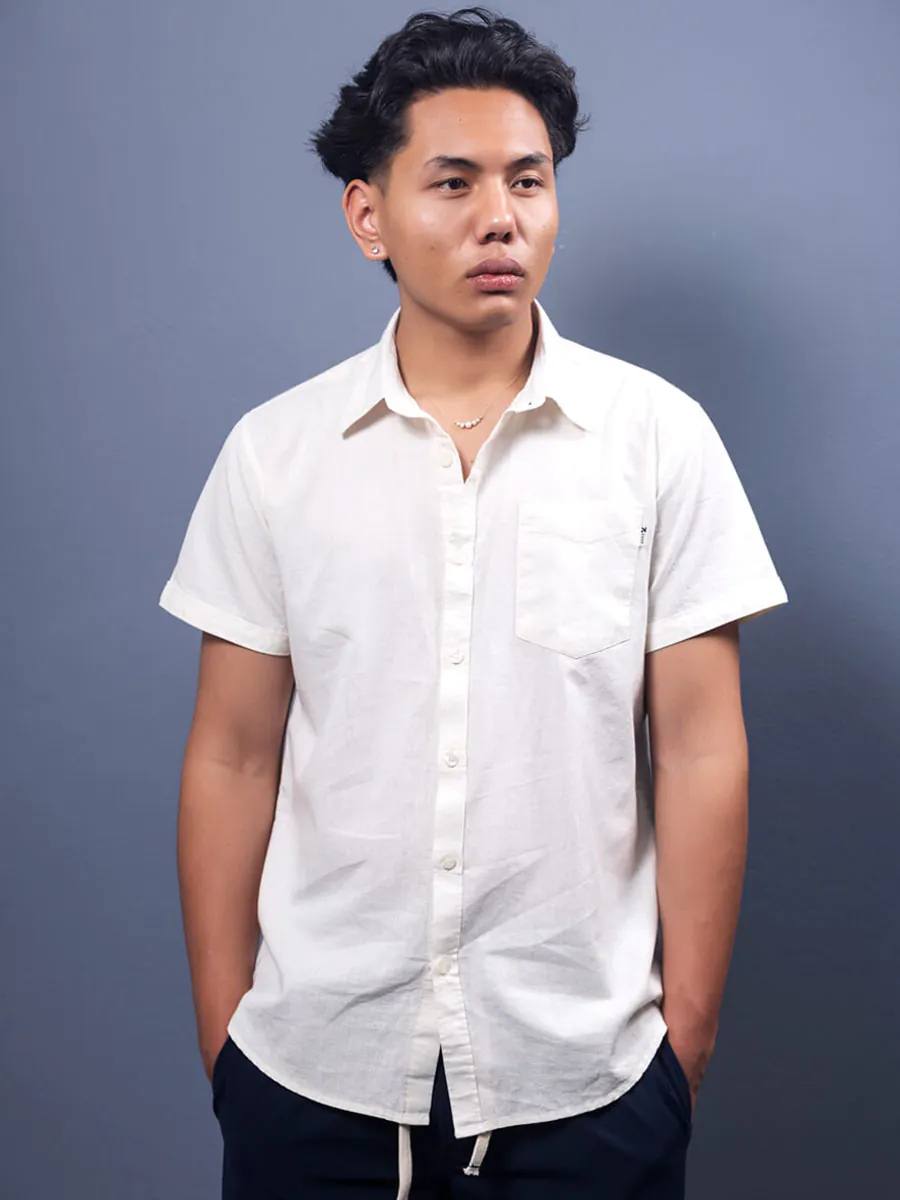 Bamboo Cotton Half Sleeve Shirt