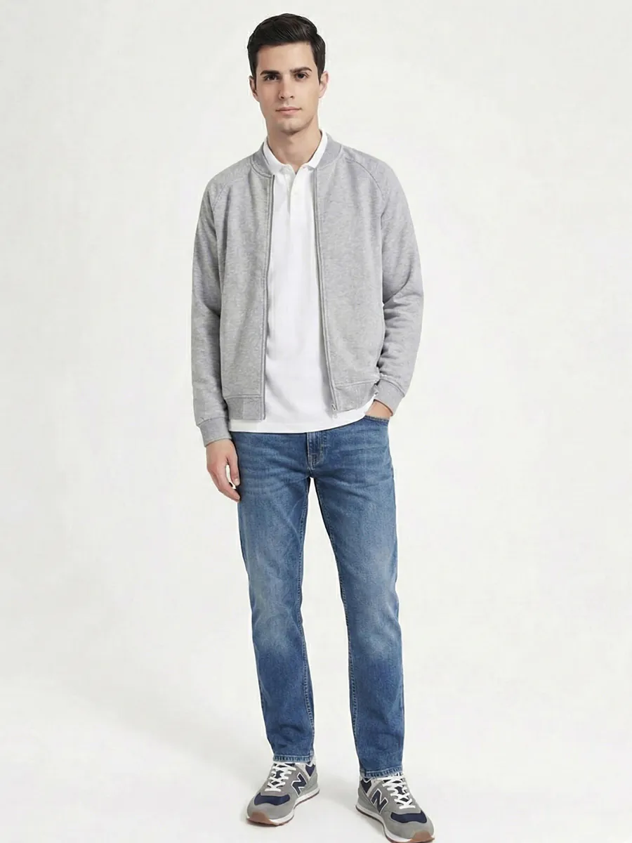 Casual Bomber Sweatshirt
