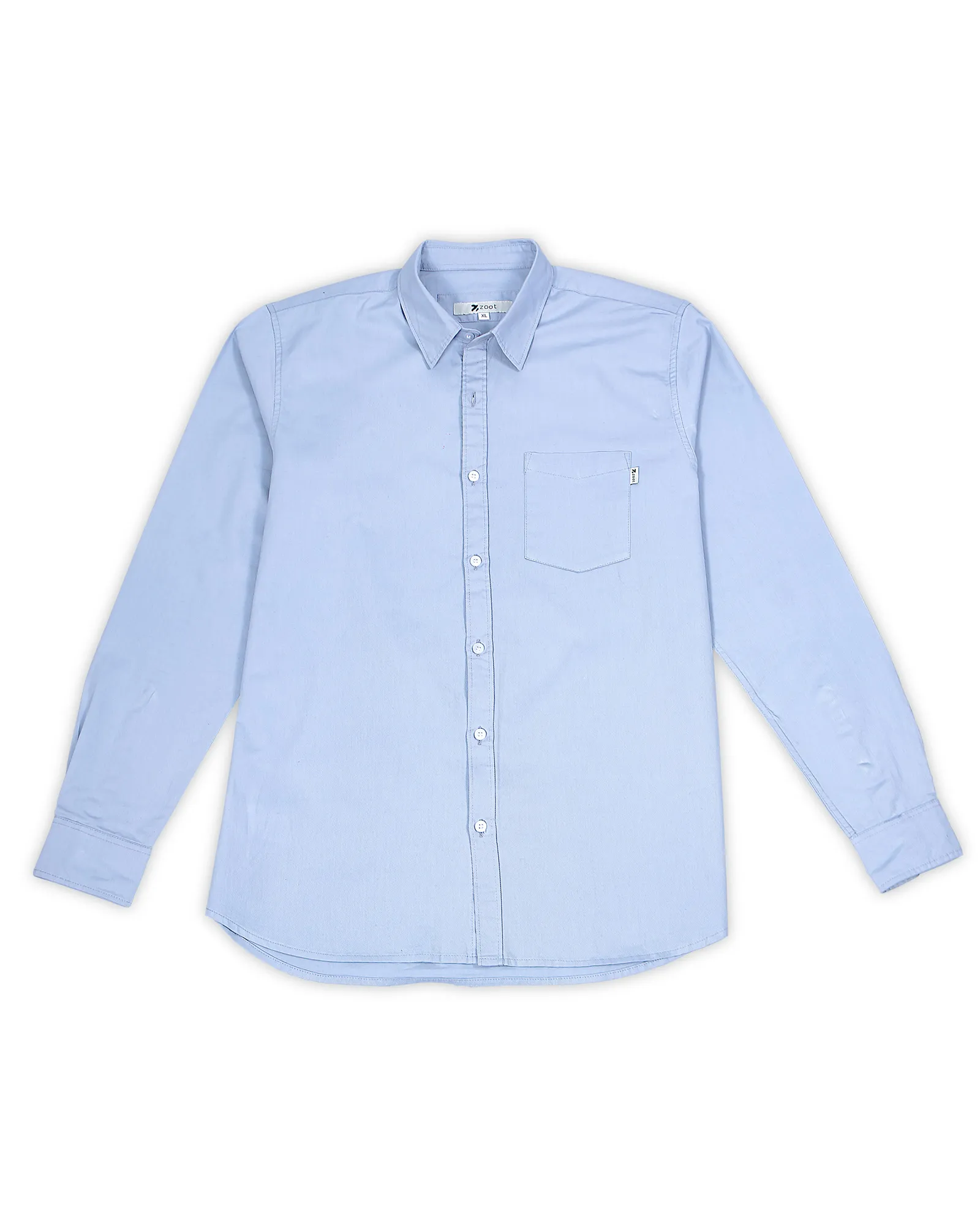 Dusk Blue Soft Twill Cotton Shirt
