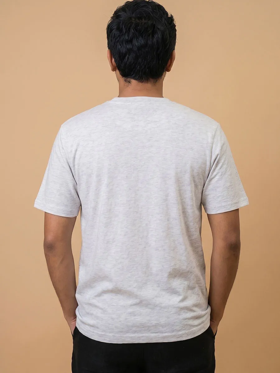 Mountain Mist Half Sleeve Henley Tshirt – Smart Casual Men's Top