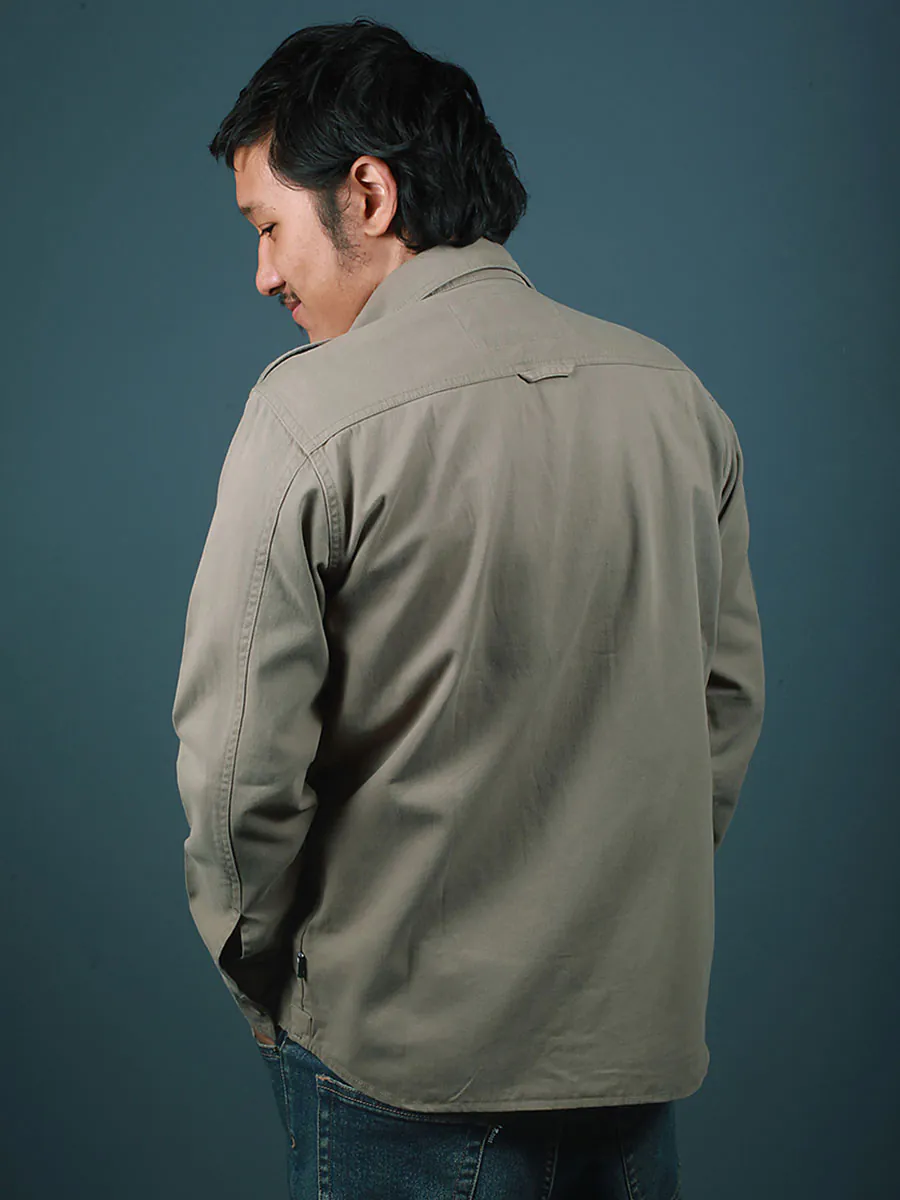 Olive Green Cargo Shirt