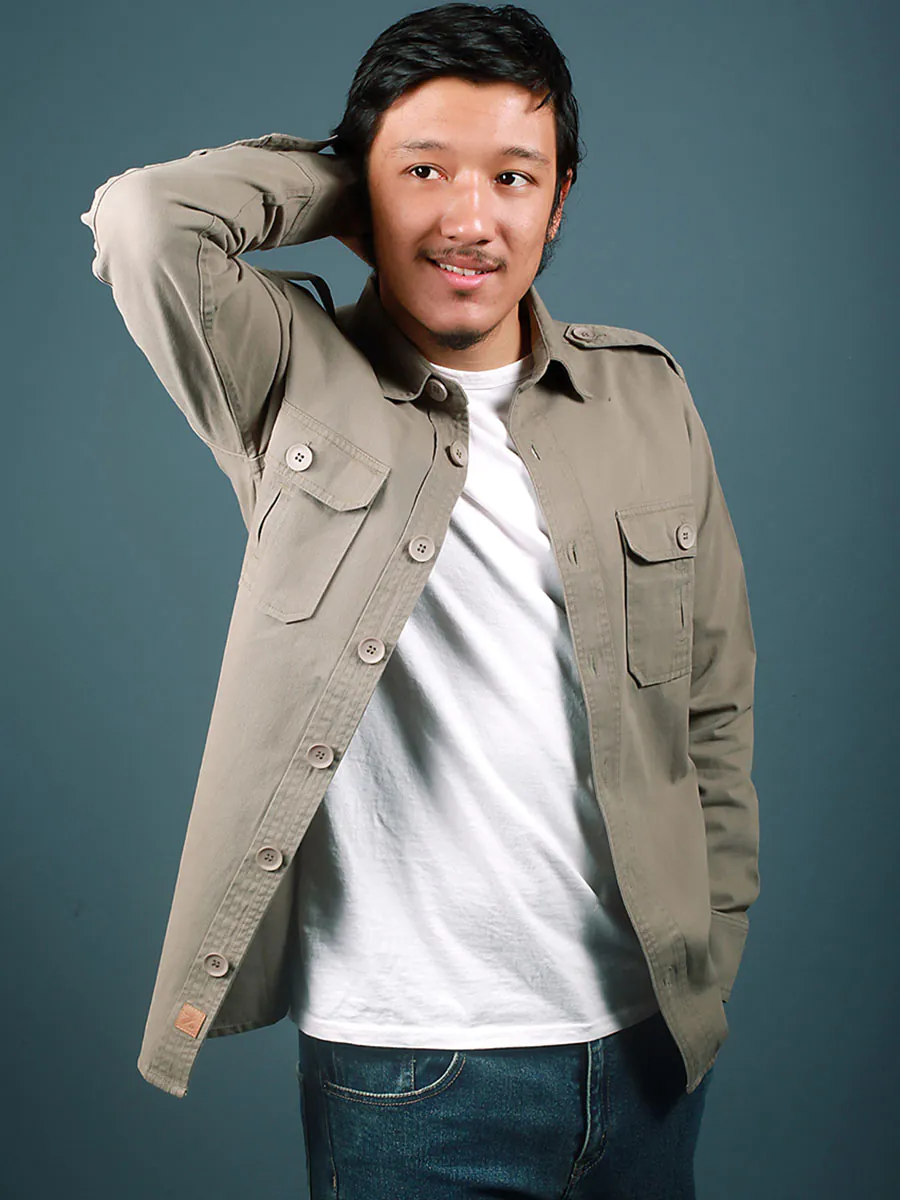 Olive Green Cargo Shirt