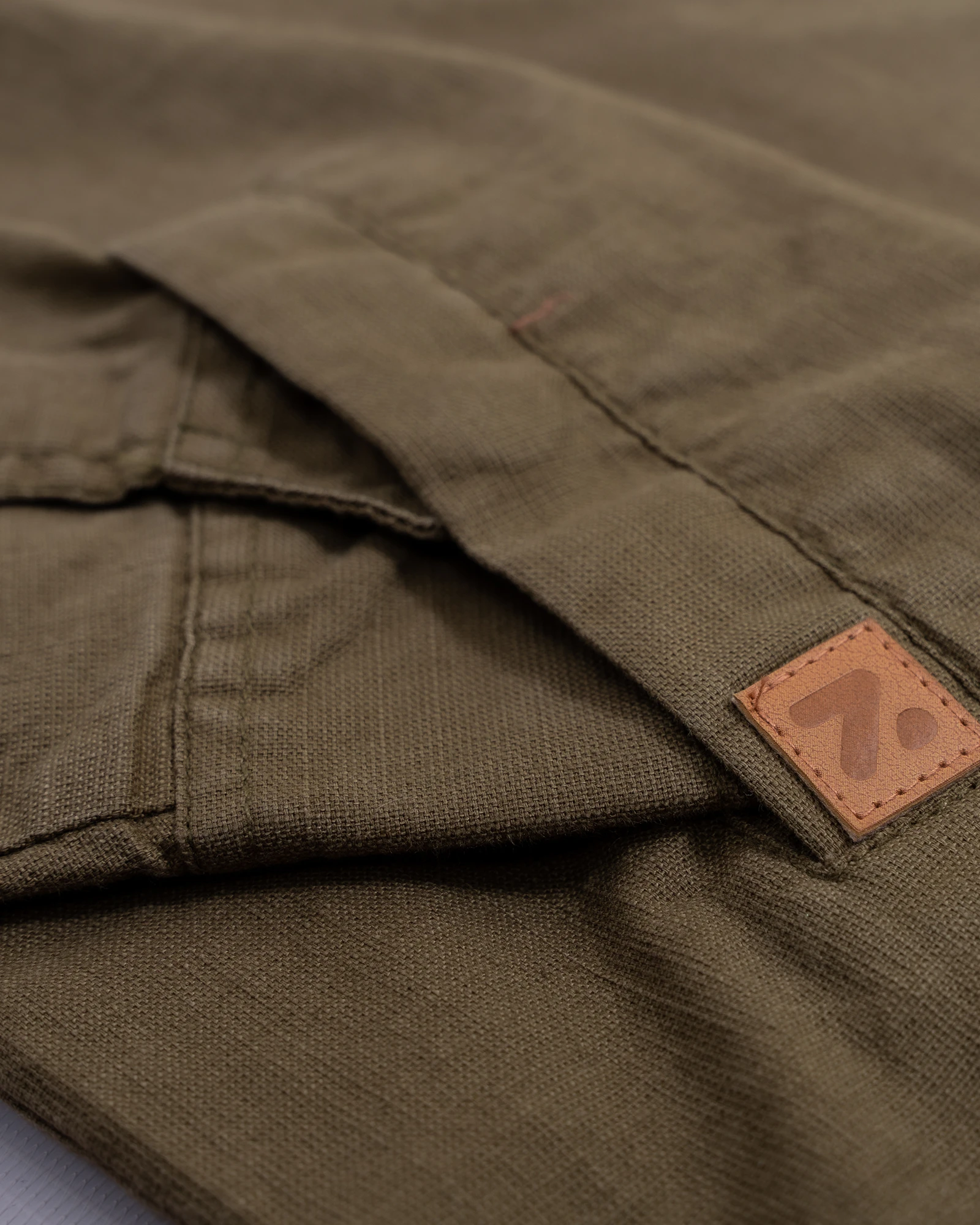 Olive Green Travel Jacket with Zipper
