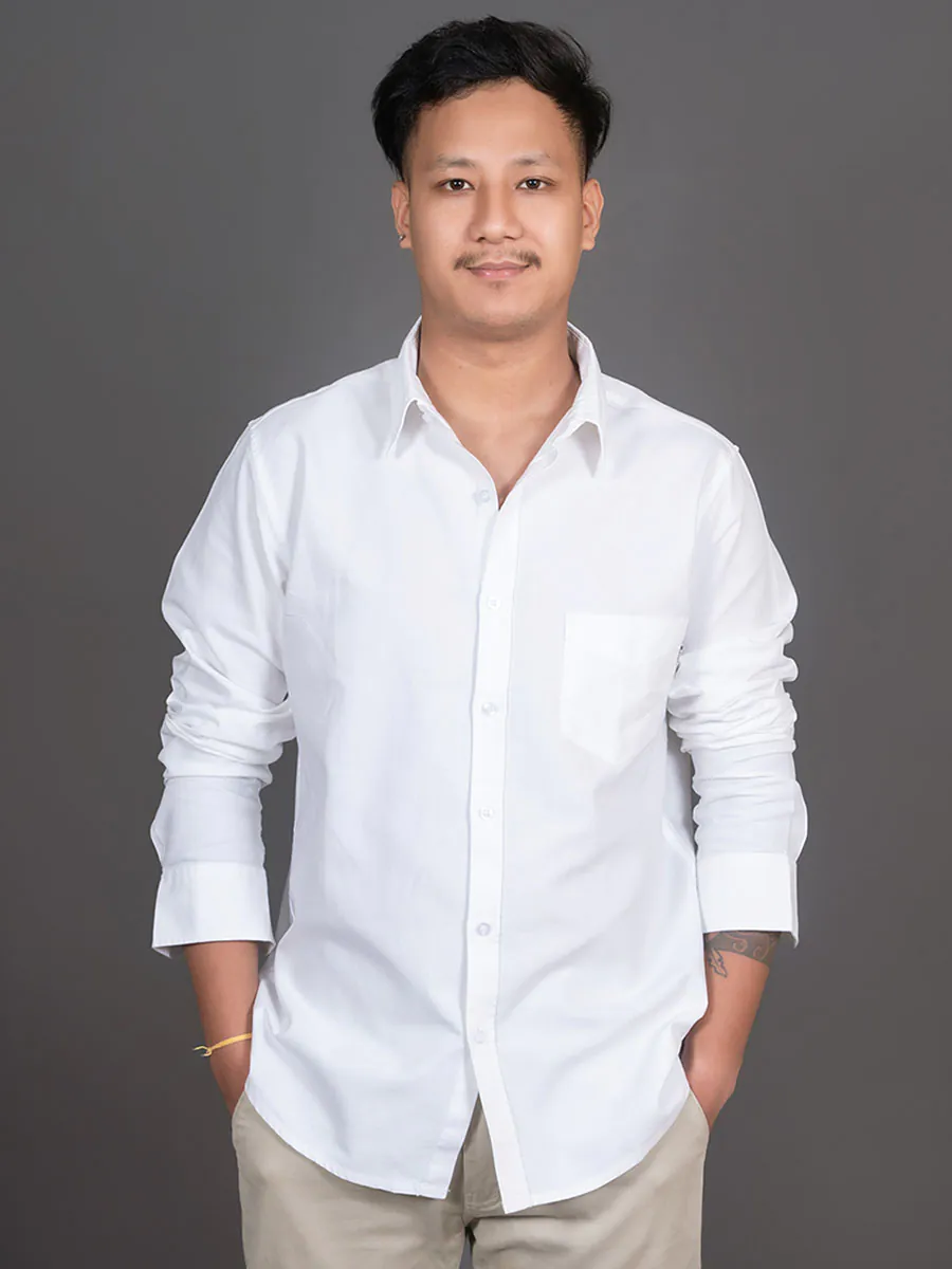 Pearl White Premium Oxford Shirt