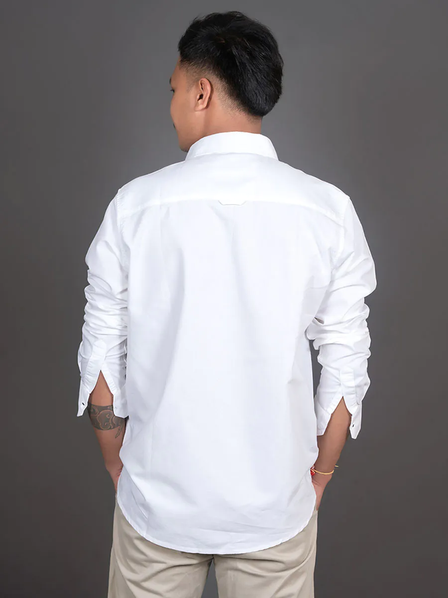 Pearl White Premium Oxford Shirt