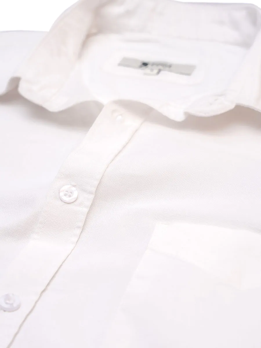 Pearl White Premium Oxford Shirt