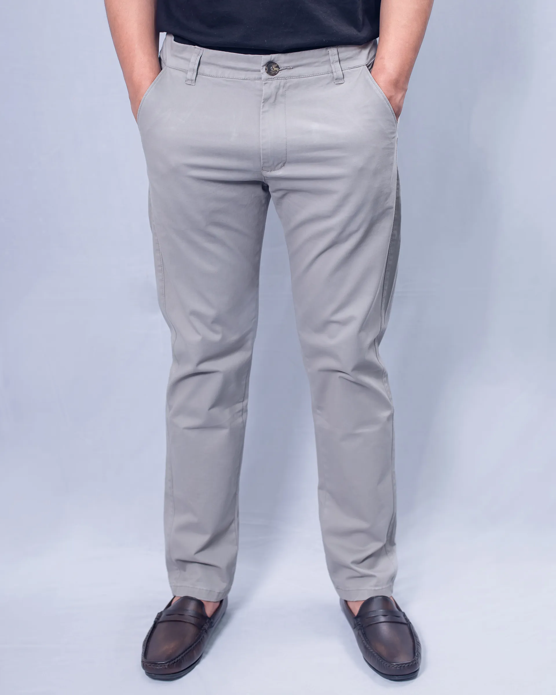 Pebble Grey Smart Chino