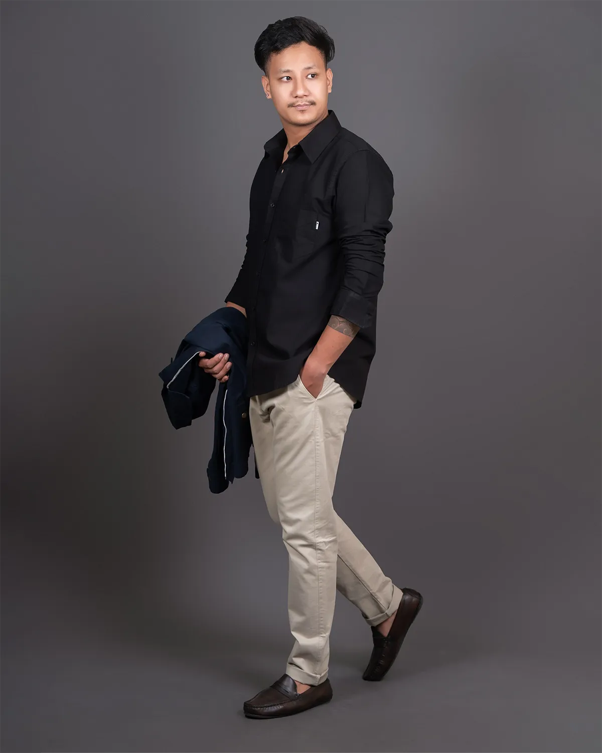 Midnight Black Oxford Shirt