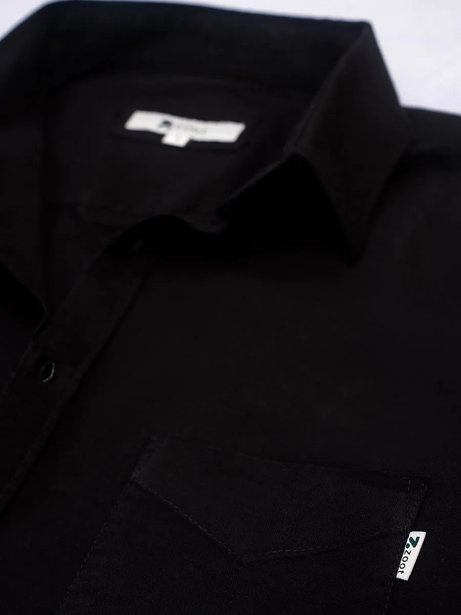 Midnight Black Oxford Shirt
