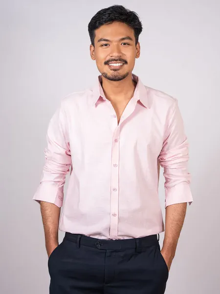 Blush Pink Oxford Shirt