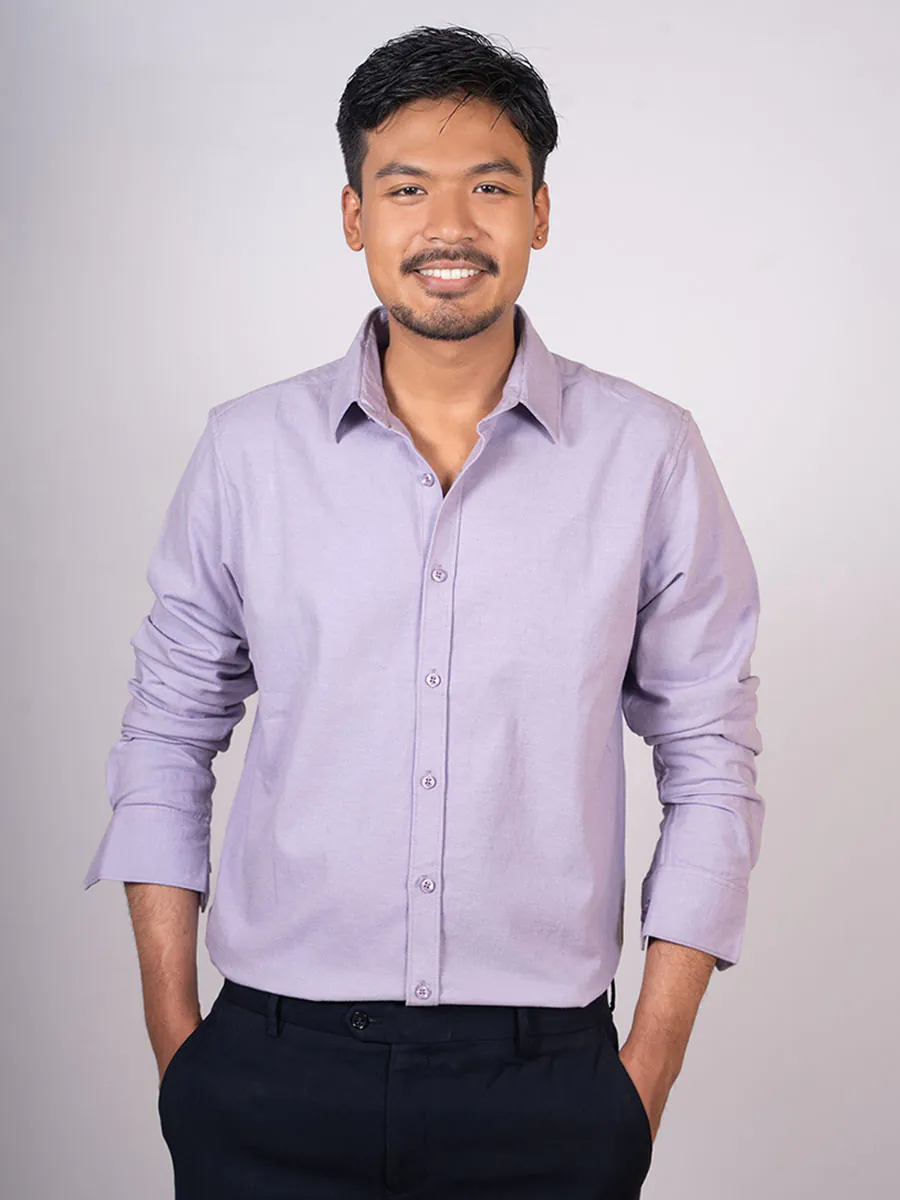 Lavender Purple Oxford Shirt
