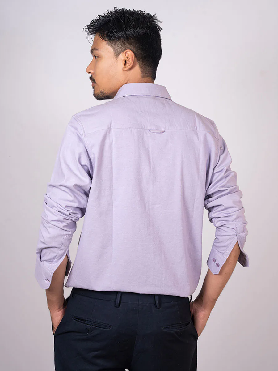 Lavender Purple Oxford Shirt