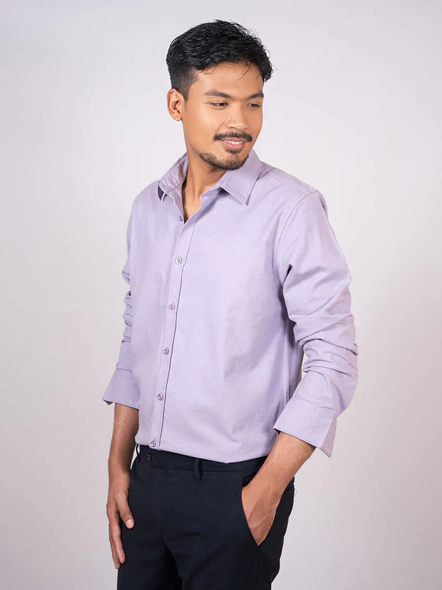 Lavender Purple Oxford Shirt