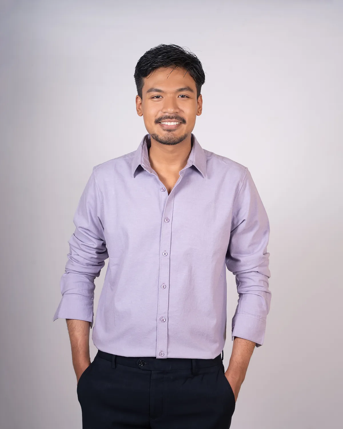 Lavender Purple Oxford Shirt