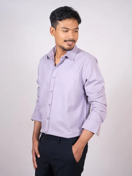 Lavender Purple Oxford Shirt