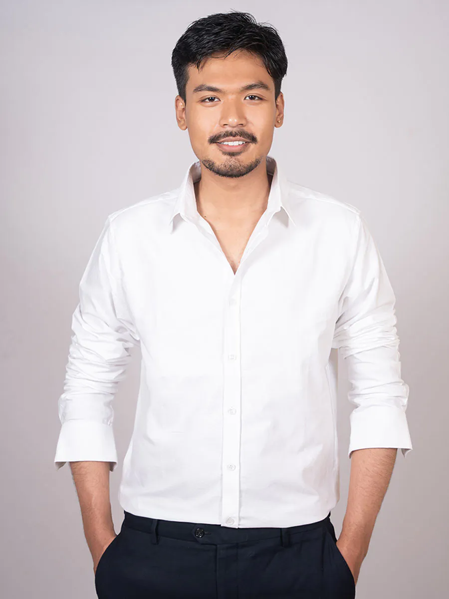 Pearl White Oxford Shirt