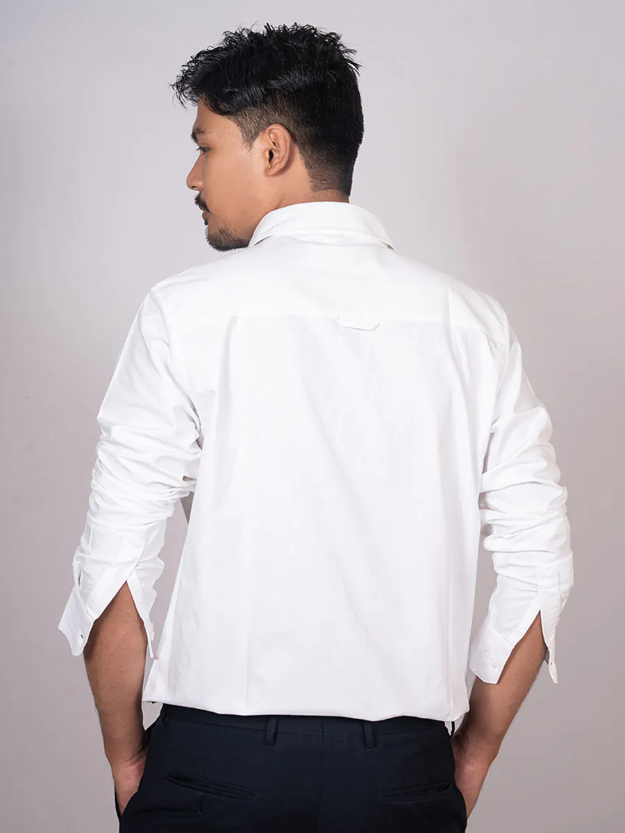 Pearl White Oxford Shirt