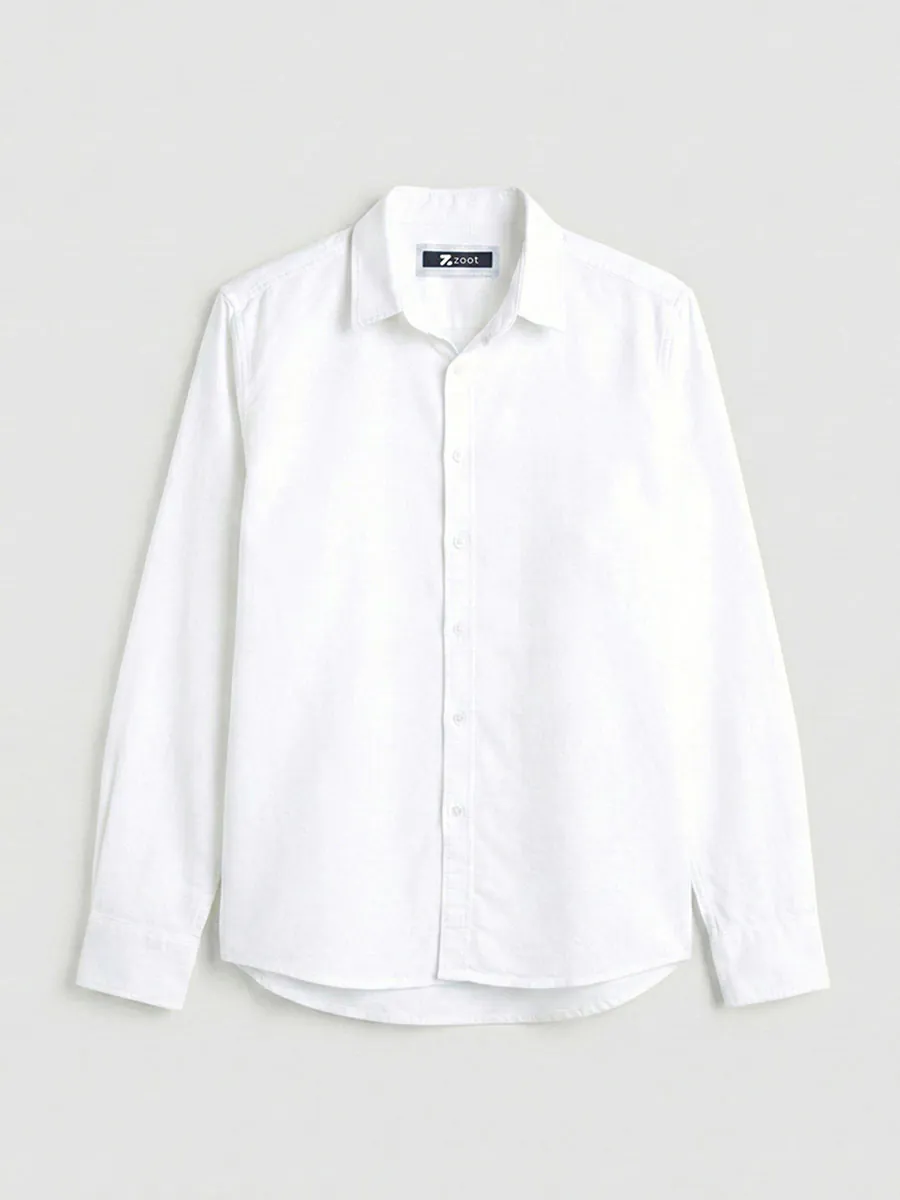 Pearl White Oxford Shirt