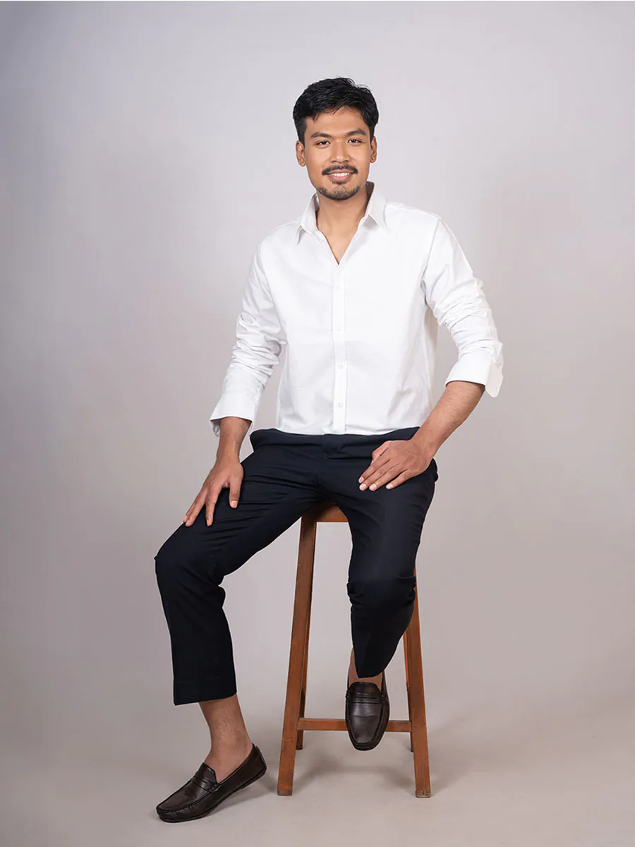 Pearl White Oxford Shirt