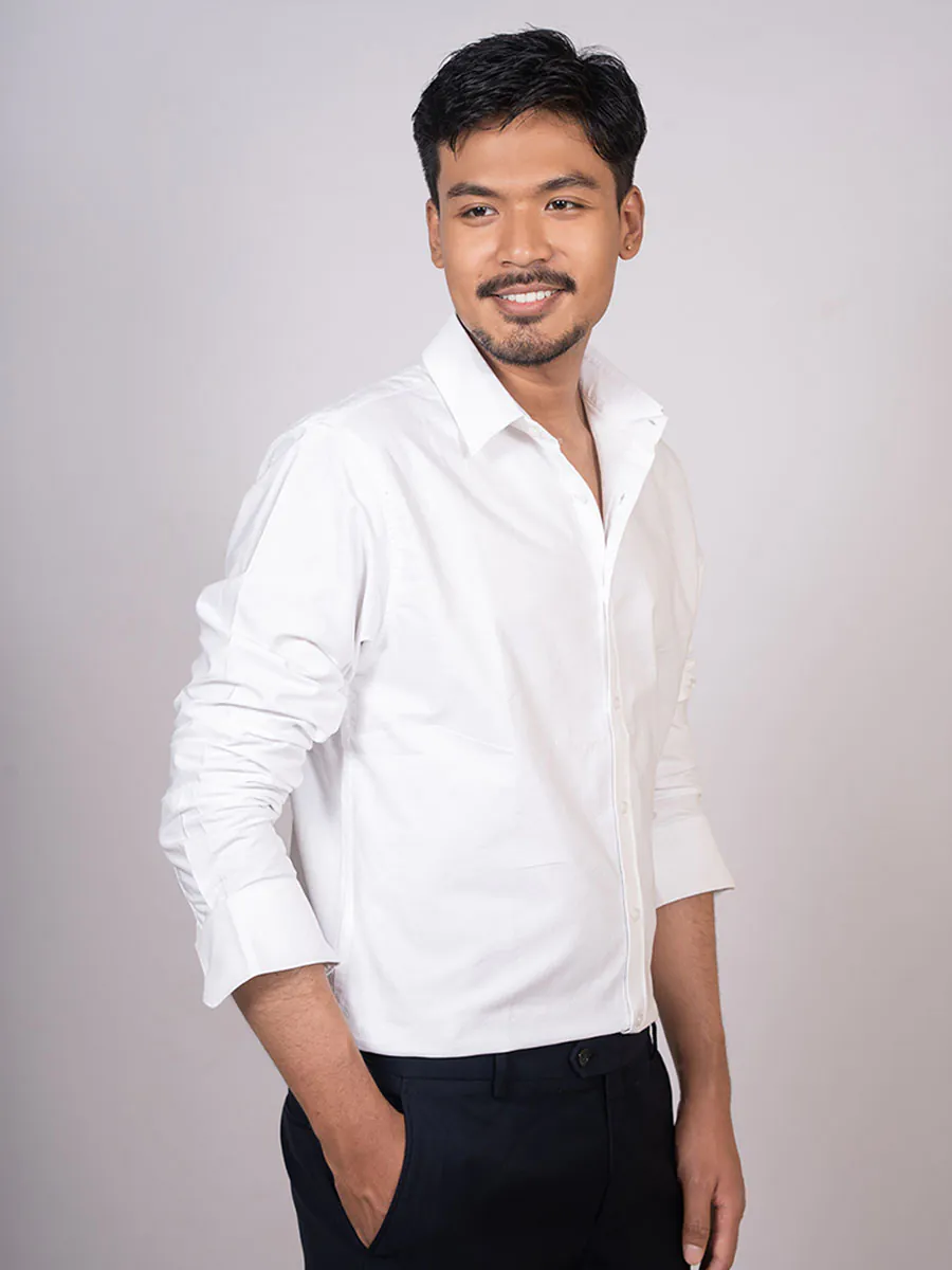 Pearl White Oxford Shirt