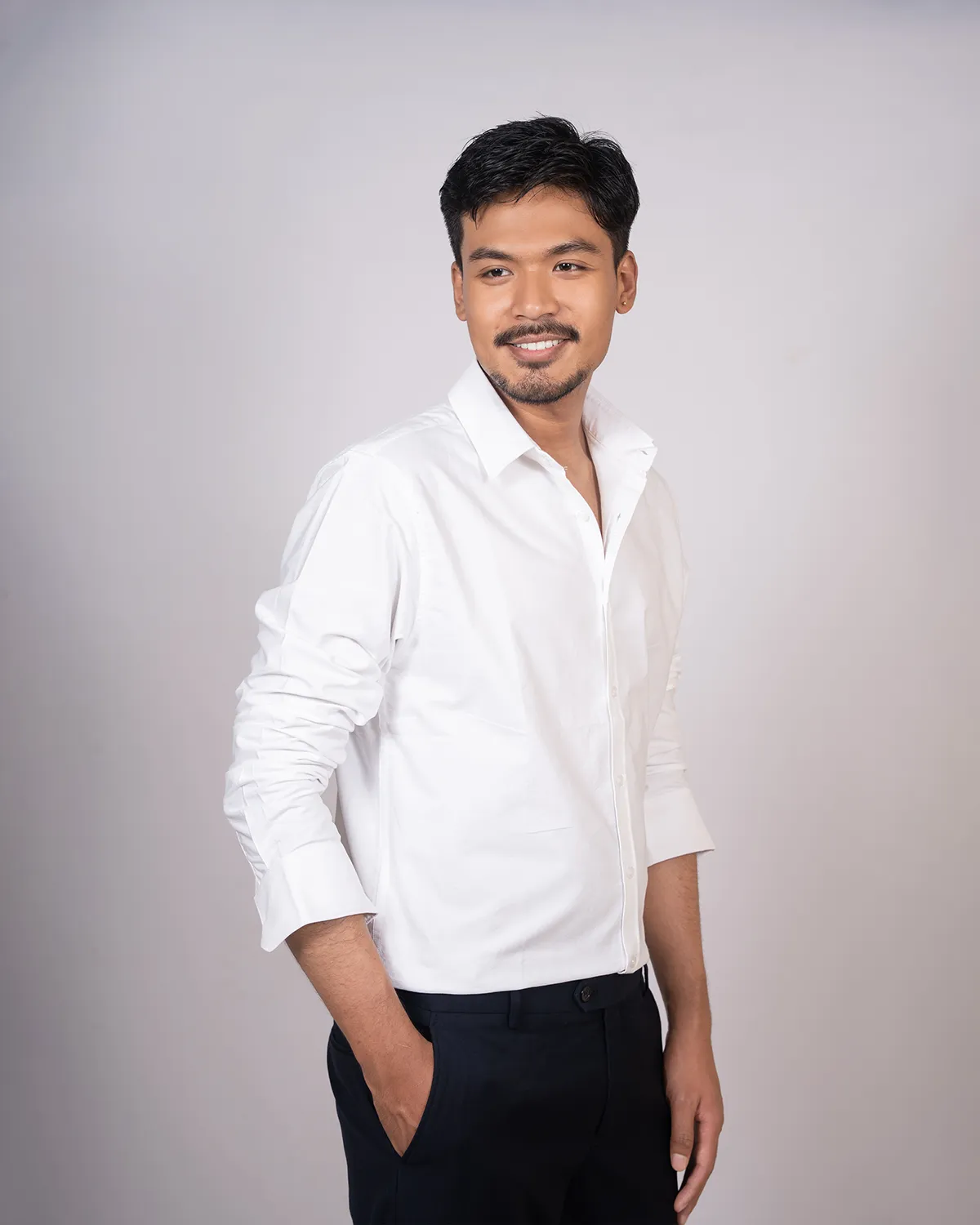 Pearl White Oxford Shirt