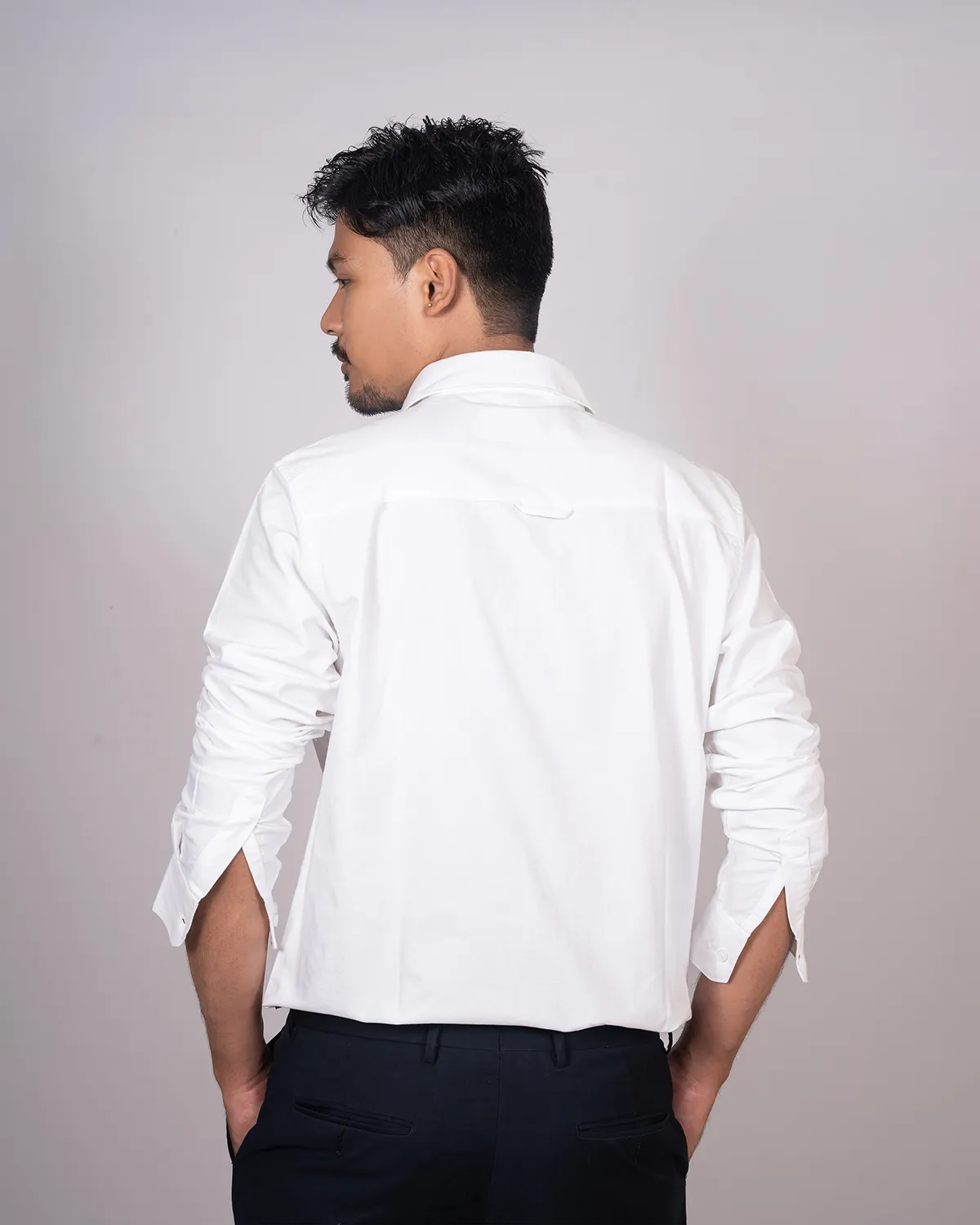 Pearl White Oxford Shirt