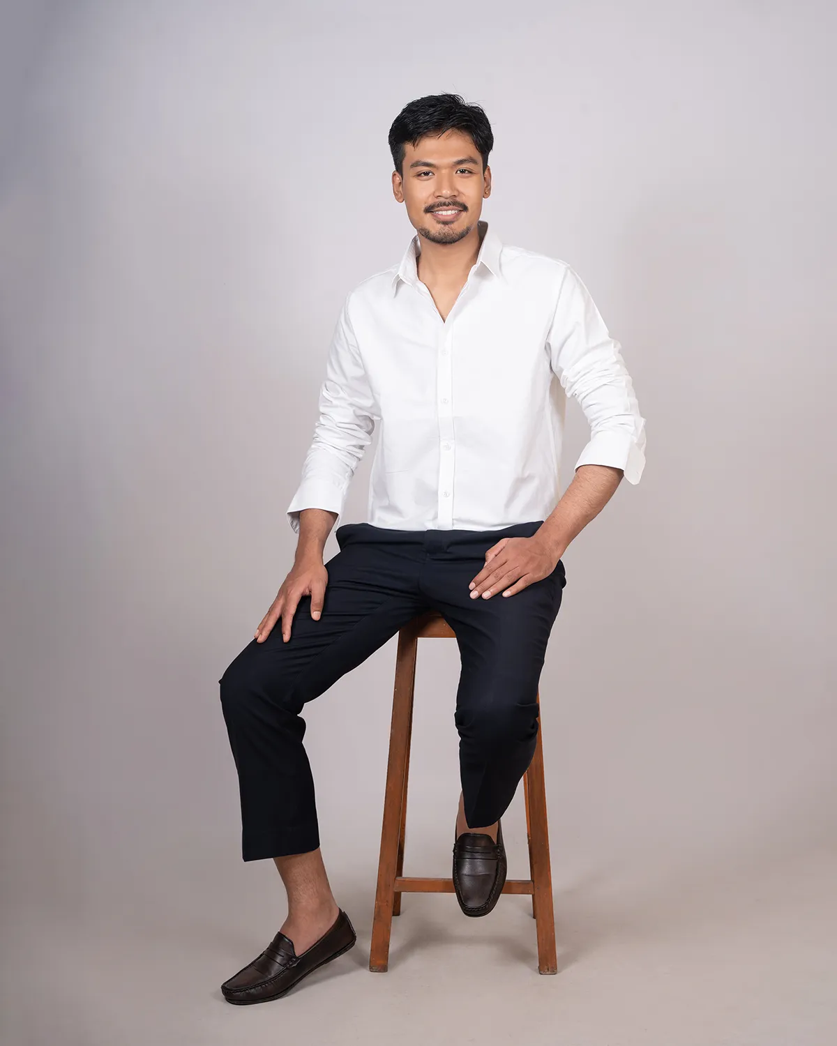 Pearl White Oxford Shirt