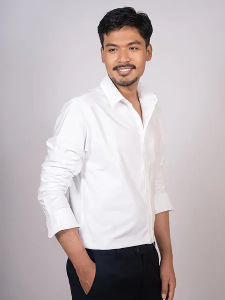 Pearl White Oxford Shirt