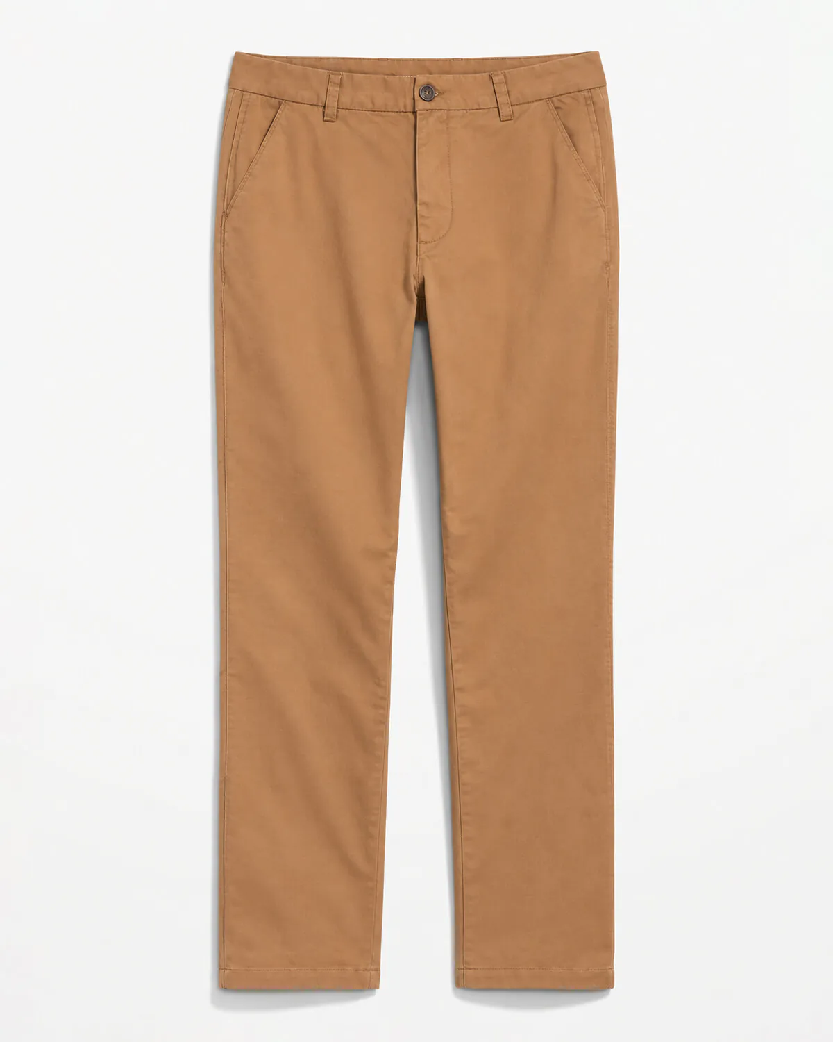 Straight Fit Cotton Chino - Amber Khaki