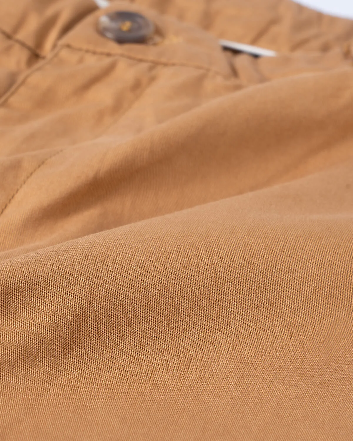Straight Fit Cotton Chino - Amber Khaki