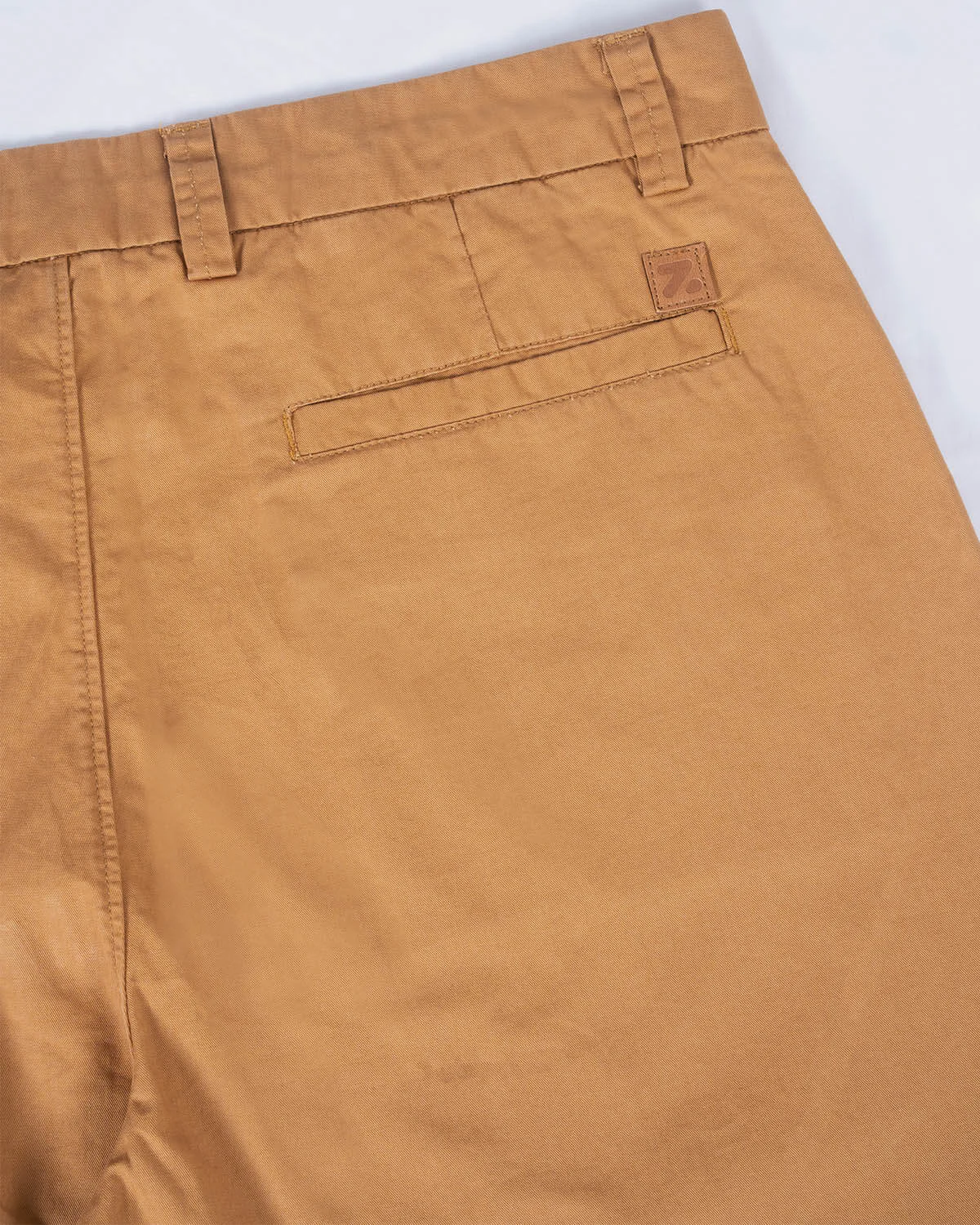 Straight Fit Cotton Chino - Amber Khaki