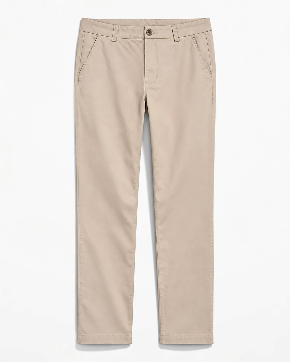 Straight Fit Cotton Chino - Classic Khaki