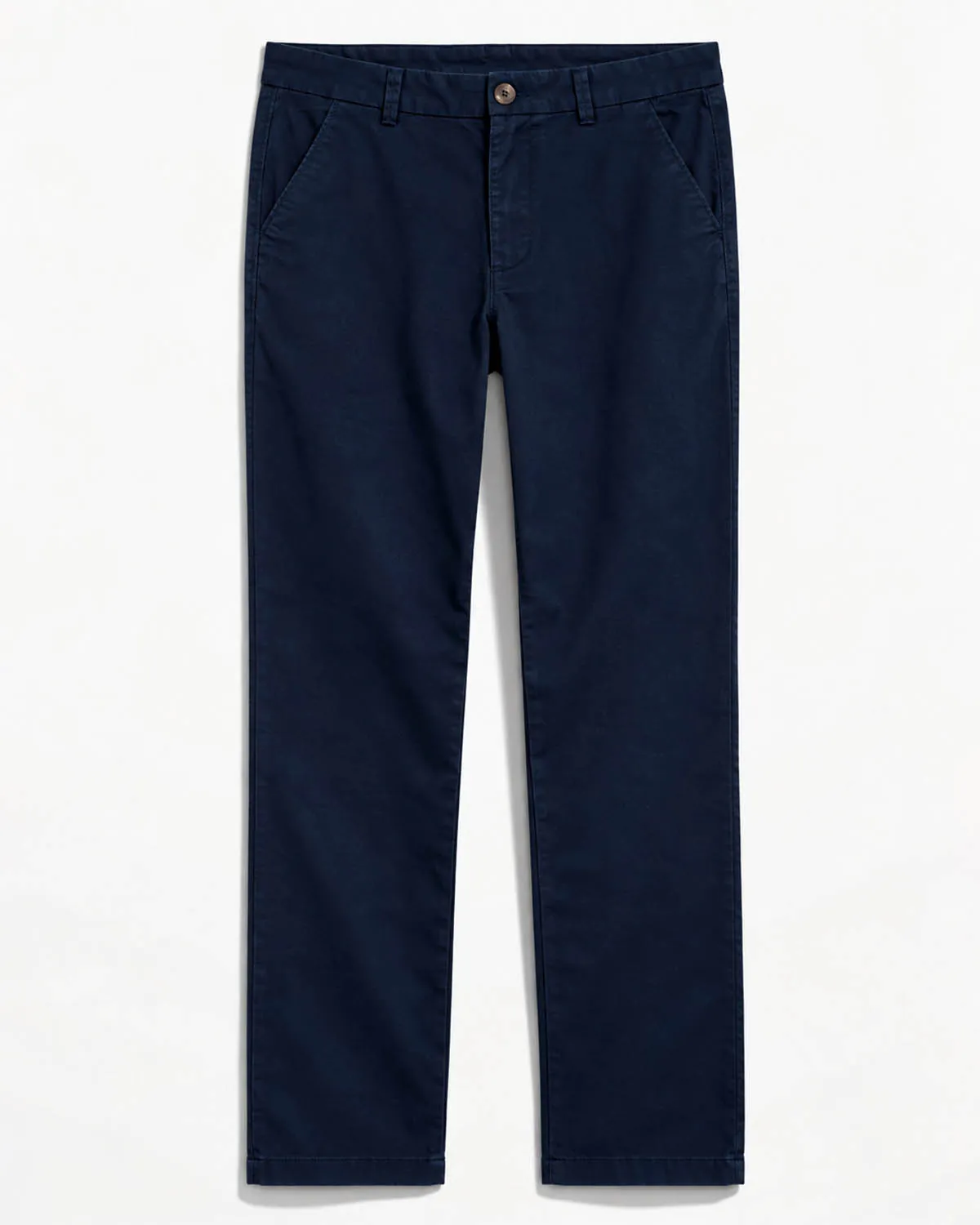 Straight Fit Cotton Chino - Navy Blue