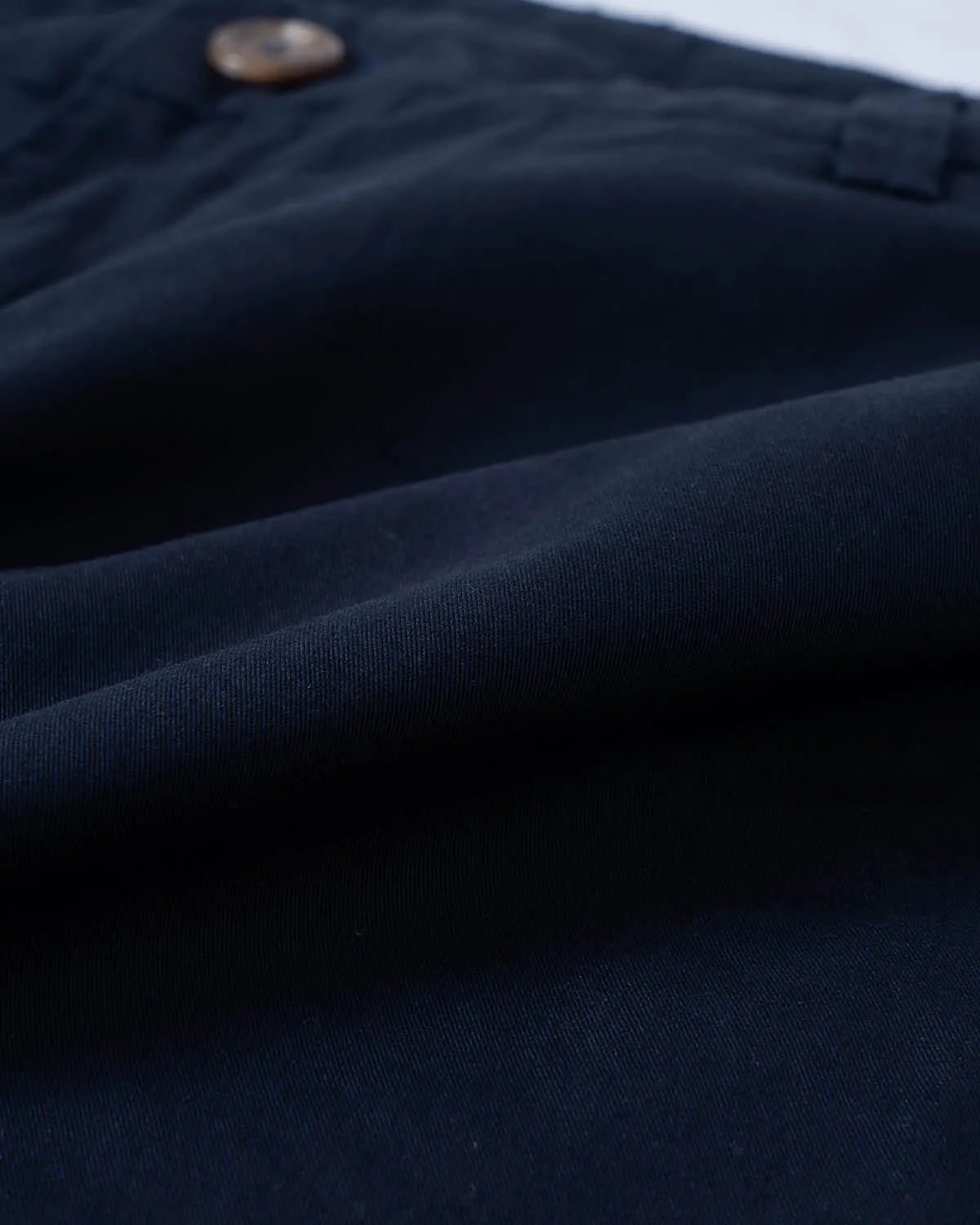 Straight Fit Cotton Chino - Navy Blue