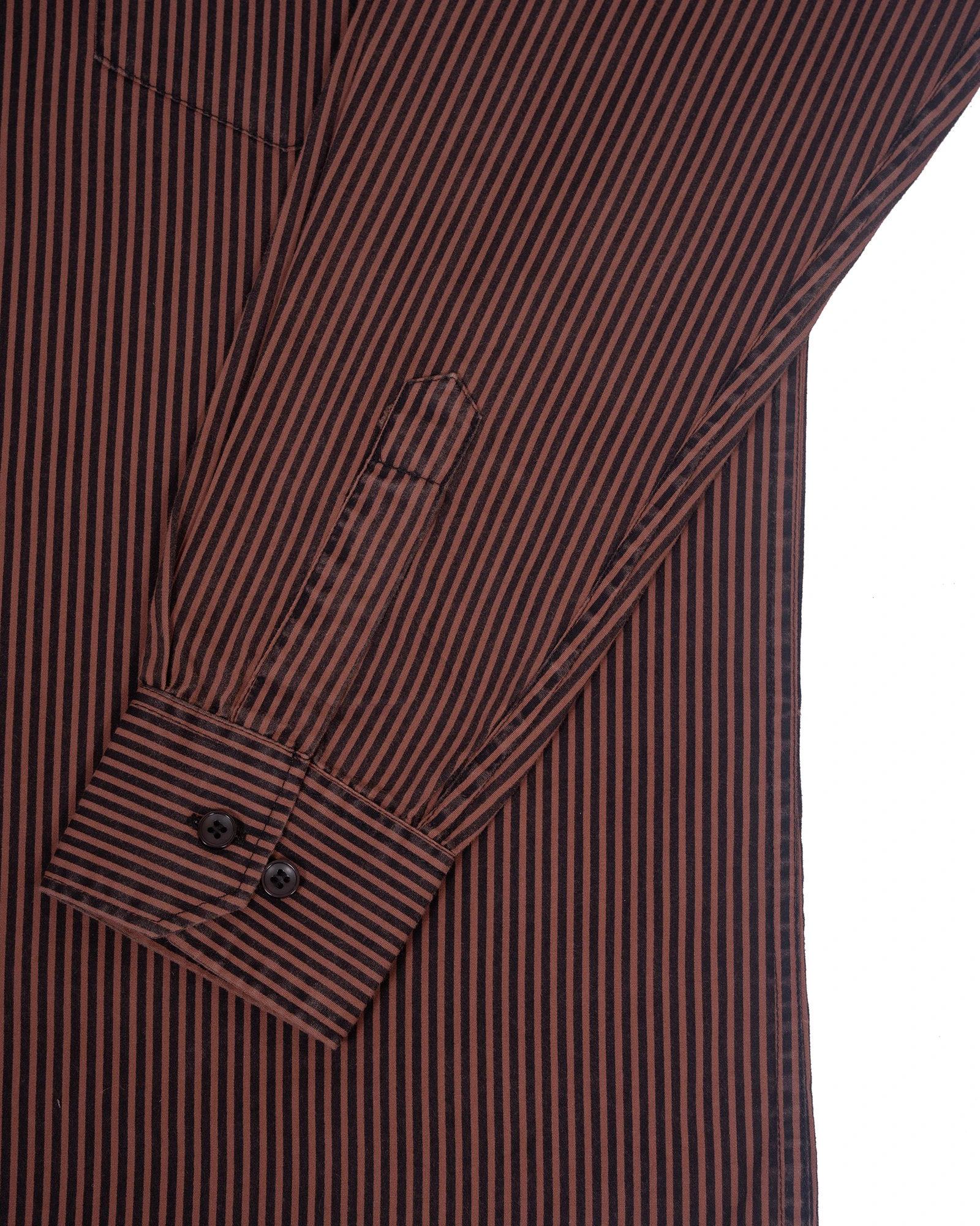 Regular Fit Striped Shirt Brown Black for Men