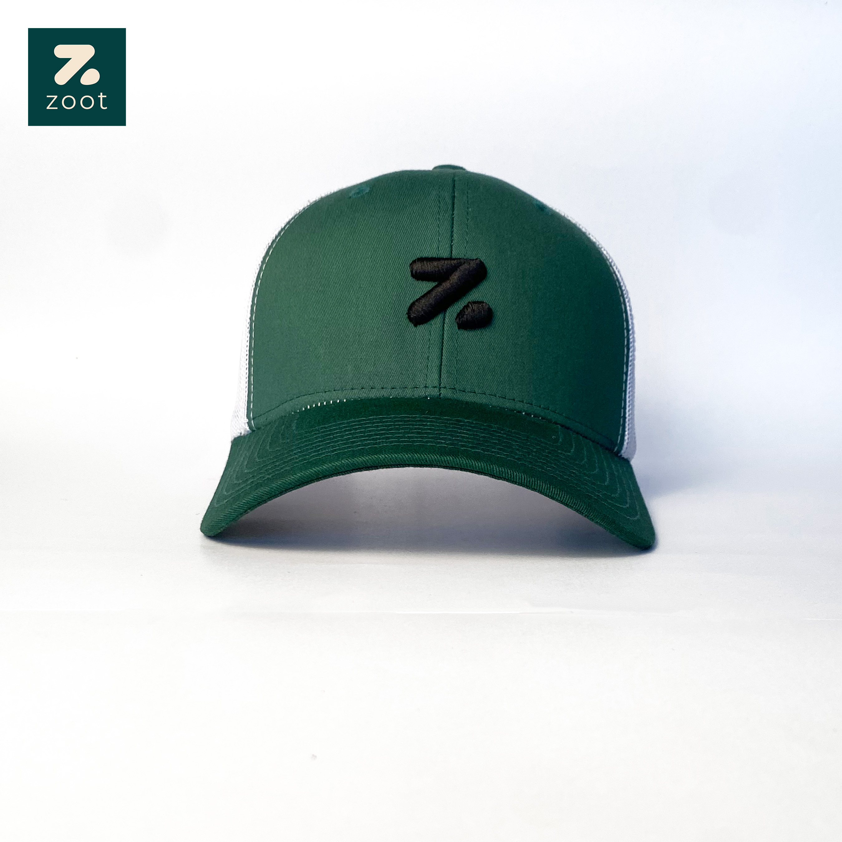 Trucker Cap Green White