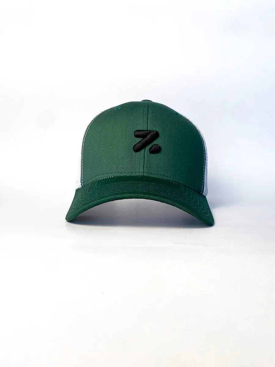 Trucker Cap Green White
